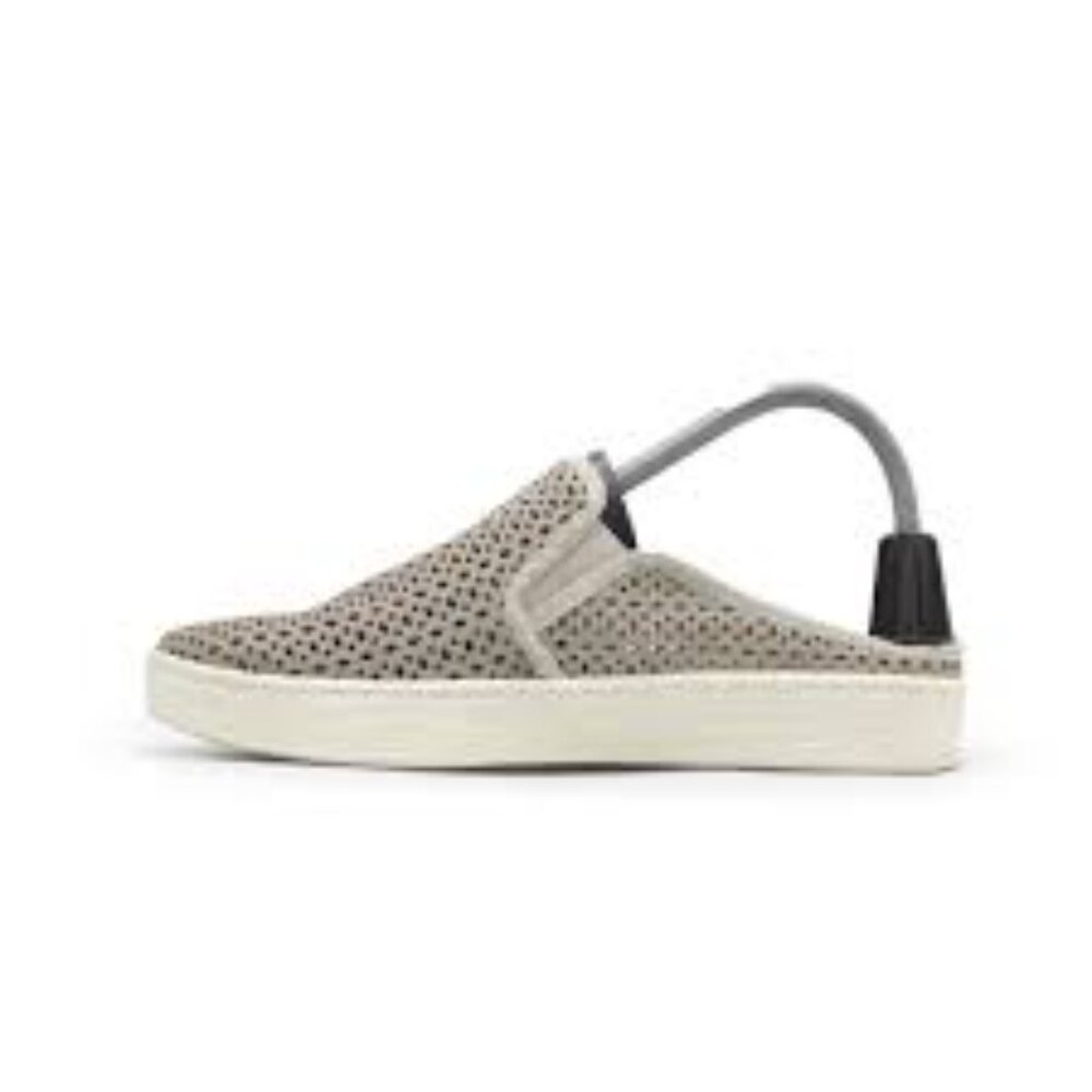Soft‎ Women's Gray Somers II Leather Mesh Classic Slip-On Sneaker Size 8M